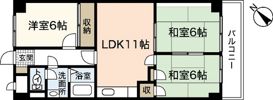 龍本マンションの間取り画像