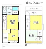 中宮貸家の間取り画像