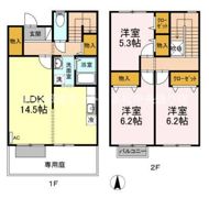 リースランド松縄 Cの間取り画像