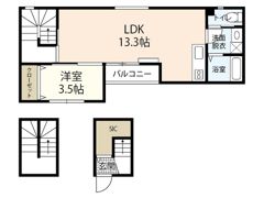 ハピネス矢賀の間取り画像