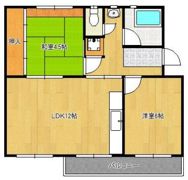 徳力団地133棟302号の間取り画像