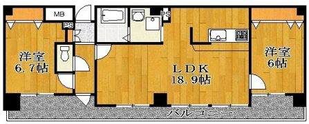 ラ・パラドール中山の間取り画像
