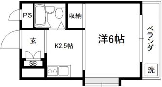 メゾン市川壱番館の間取り画像