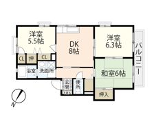 クレール日吉の間取り画像