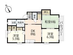 クレール日吉の間取り画像