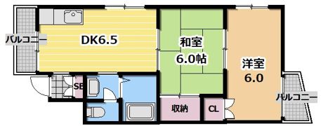 元町ハイツの間取り画像