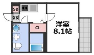 カルミア鶴橋の間取り画像