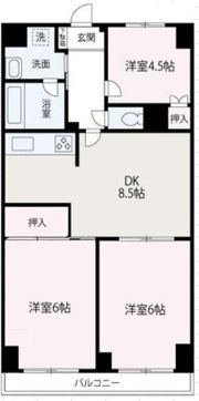 グレースパレスの間取り画像