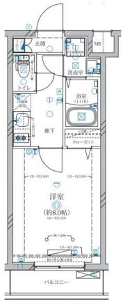 ディアレイシャス等々力の間取り画像