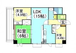 グリーンビレッジ北方の間取り画像