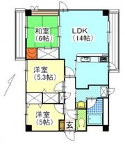 グリーンビレッジ北方の間取り画像