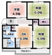 KNハイツの間取り画像