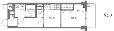ワーフときわ台の間取り画像
