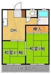 ワシダハイツ永犬丸A・Bの間取り画像