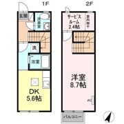 リビオンH＆Mの間取り画像