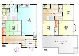 中村原戸建の間取り画像