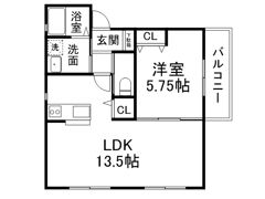 エムグレース神戸長田の間取り画像