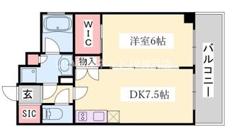 エステムコート神戸元町Ⅱリザーヴの間取り画像