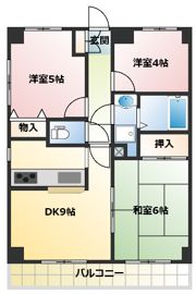 スカイビュウ11の間取り画像