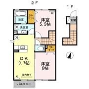Cras・輝の間取り画像