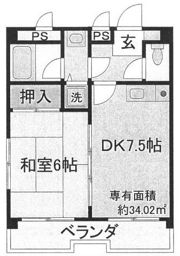 プルミエール勧修寺の間取り画像