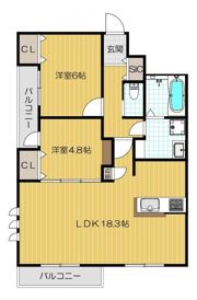 仮）リアンコートの間取り画像