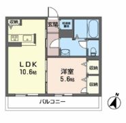 メゾンマスト 開北Bの間取り画像