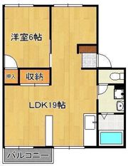 プレジール弥生が丘 B棟の間取り画像