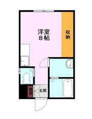 ウエノ．ウイングBの間取り画像