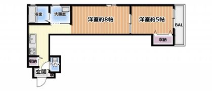 IRIS COURT岡山の間取り画像