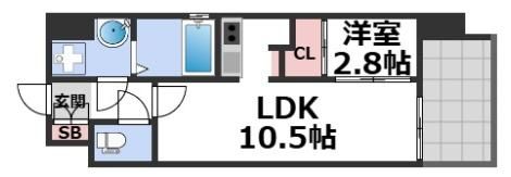 ワールドアイ大阪フェリーチェの間取り画像