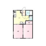 服部ハイツ Cの間取り画像