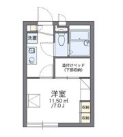 レオパレスLeoHIRANOの間取り画像