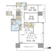 BrilliaTower池袋の間取り画像