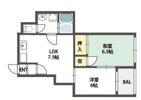 ラフォール寝屋川Bの間取り画像