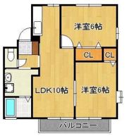 ヴィラージュF棟の間取り画像