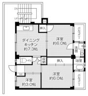 ビレッジハウス私部4号棟の間取り画像