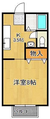 ハイツMEGUMIの間取り画像