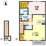 カーサオブローゼの間取り画像