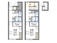 レオパレスサンライズの間取り画像