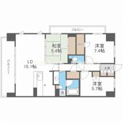パークナードフィット津雲台の間取り画像