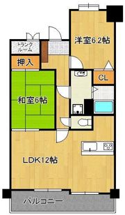 グランドパレスロイヤルコート大手町 1105号室の間取り画像