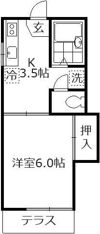 エレガンスタキザワの間取り画像
