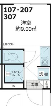 Shanti Casa四谷若葉の間取り画像
