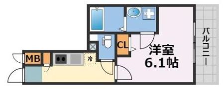 ファステート難波デラックスの間取り画像