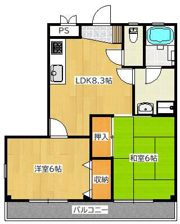 ミヨシマンションの間取り画像