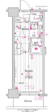 ガーラ・プライム横濱関内の間取り画像