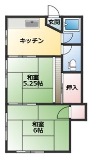 植田荘の間取り画像