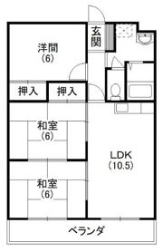 マンション歩の間取り画像