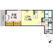 D-ROOM DEARCOURT八本松の間取り画像